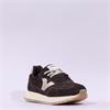 Victoria Viento Serraje Laced Trainer - Dark Brown Gold